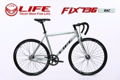 Xe đạp Fixed Gear LIFE FIX736: Khung thép cường lực sơn tĩnh điện, vành nhôm , Lốp 700x28C, HOT 2026