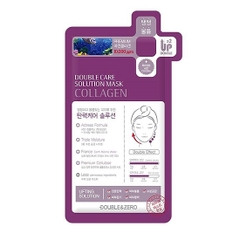 Mặt Nạ Tăng Độ Đàn Hồi Cho Da Mịn Màng Double & Zezo Double Care Solution Mask Collagen (set)