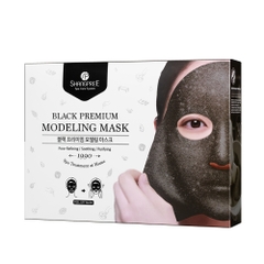 Mặt Nạ Than Hoạt Tính Collagen Thanh Lọc Thải Độc Da Shangpree Black Premium Modeling Mask 5ea x 50g