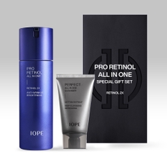 Tinh chất dưỡng da toàn diện cho nam giới IOPE Pro Retinol All In One 120ml / Special Gift Set