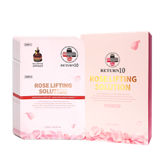 Mặt nạ phục hồi săn chắc da tinh chất Peptide 2 bước Return10 Rose Garden Mask Pack 25ml*10ea