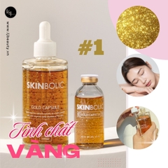 Tinh chất dưỡng da từ VÀNG dưỡng trắng nếp nhăn phục hồi da chống lão hoá Skinbolic Gold Ampoule