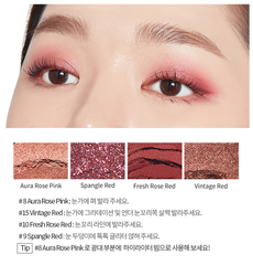 Bảng Phấn Mắt Hoa Hồng 15 Màu Etude House Play Color Eye Palette Rose Bomb 7g