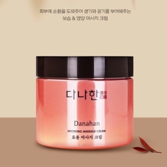 Kem massage dưỡng ẩm và bổ dưỡng giúp lưu thông máu trên da, mang lại sức sống và độ bóng cho da Danahan Hyoyong Massage Cream 280ml