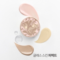 Phấn trang điểm chứa tinh chất tạo lớp nền căng bóng và che phủ hoàn hảo AGE 20’s Glass Skin Essence Pact Glow / Perfect (sản phẩm chính + 1 lõi phụ)