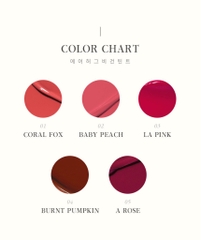 Son màu thuần chay với kết cấu nhẹ trên môi EGGIEE Air Hug Vegan Tint 4.5ml