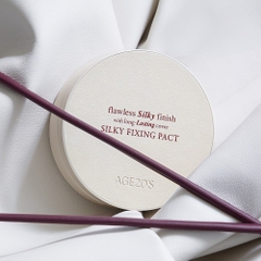 Phấn nền dạng kem có độ che phủ cao mượt mà làm mịn lỗ chân lông AGE 20’s Silky Fixing Pact (Sản phẩm chính+Refill) SPF50+ PA++++