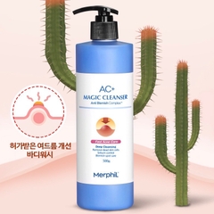 Sữa Tắm Trị Mụn Lưng Mụn cơ thể Merphil AC+ magic cleanser 500ml