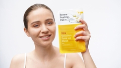 Mặt Nạ 2 Bước Tẩy Tế Bào Chết Dưỡng Sáng Da Biorace Renew Peeling Pad Vita Solution Tone Up Mask