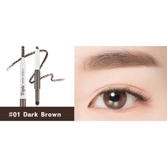 Bút Kẻ Chân Mày 3 Đầu Missha Triple brow pencil #Gray brown