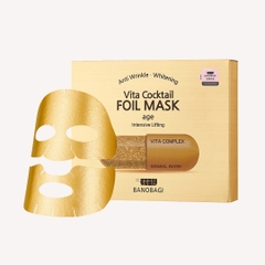 Mặt Nạ Nâng Cơ Chống Lão Hóa Giấy Bạc Banobagi BNBG Vita Cocktail Age Foil Mask 30ml