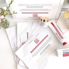 Mặt Nạ Collagen Tươi Nâng Cơ Chống Nhăn Làm Trắng Dermafix Perfect Real Matrix Collagen100 Mask (4 cai)