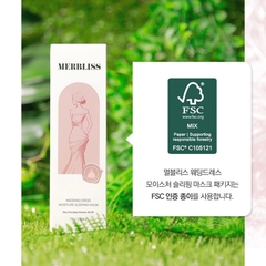 Mặt nạ ngủ dưỡng ẩm da căng mọng chăm sóc da cho cô dâu trước đám cưới Merbliss Wedding Dress Moisture Sleeping Mask 75g