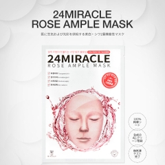 Mặt Nạ Trắng Hồng Căng Bóng Chống Lão Hóa Da 24Miracle Rose Ample Mask 25ml