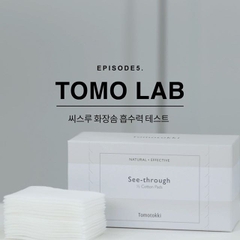 Bông Tẩy Trang Cotton Tomotokki See-Through 1/2 Cotton Pads (60 miếng)