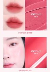 Bộ son môi và má hồng tông màu hồng ấm áp hiệu ứng mịn lì Espoir Lip Tint và Espoir Liquid Cheek Set phiên bản Serenade