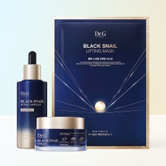 Bộ sản phẩm se khít lỗ chân lông và căng bóng da Dr.G Black Snail Special 2pc Set (cream + ampoule)