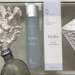 Nước cân bằng 9 Wishes Hydra Ampule Toner Glowing Deep Hydration 150ml