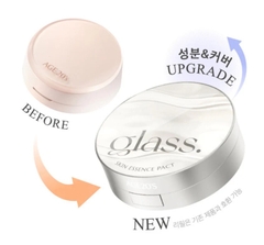 Phấn trang điểm chứa tinh chất tạo lớp nền căng bóng và che phủ hoàn hảo AGE 20’s Glass Skin Essence Pact Glow / Perfect (sản phẩm chính + 1 lõi phụ)