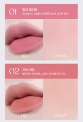 Son kem bùn và má hồng 2 in 1 Twinkle Pop by Clio - Blur Mud Pot - 4 Colors