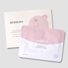 Mặt nạ dưỡng ẩm thuần chay chăm sóc da cho cô dâu trước đám cưới Merbliss Wedding Dress Clear Moisture Mask Pack (5 sheets)