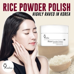 (Sold out) Tẩy Da Chết Dưỡng Trắng Chiết Xuất Gạo 9Wishes Rice Powder Polish 5gx8ea