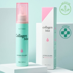 Xịt dưỡng ẩm sâu giúp làm trắng cải thiện nếp nhăn Natinda Collagen Moisture Filling Mist 100ml