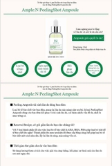 Serum Tẩy Tế Bào Chết Hóa Học Ample:N Coreana Ample:N Peeling Shot Ampoule 30ml