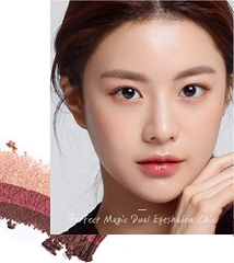 Bảng Phấn Mắt Aprilskin Perfect Magic Dual Eyeshadow Pure & Chic 6g