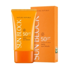 Kem Chống Nắng Nature Republic California Aloe Daily Sun Block SPF50+PA++++ 57ml