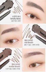(Thuần chay) Chì kẻ lông mày dạng cọ xéo hoàn hảo 3 trong 1 trang điểm chuyên nghiệp Jung Saem Mool Artist Brow Shader