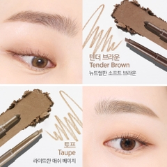 (Thuần chay) Chì kẻ lông mày dạng cọ xéo hoàn hảo 3 trong 1 trang điểm chuyên nghiệp Jung Saem Mool Artist Brow Shader