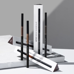 (Thuần chay) Chì kẻ lông mày cọ mảnh hoàn hảo 3 trong 1 trang điểm chuyên nghiệp Jung Saem Mool Artist Brow Shader Slim