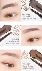 (Thuần chay) Chì kẻ lông mày cọ mảnh hoàn hảo 3 trong 1 trang điểm chuyên nghiệp Jung Saem Mool Artist Brow Shader Slim