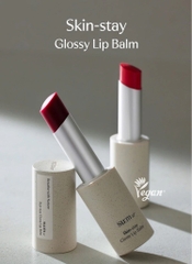 Son môi thuần chay/ Quà tặng phụ nữ/ Son môi cho mẹ bầu dùng được Su:m37 Skin Stay Glossy Lip Balm Duo Special Set