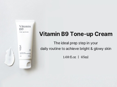 Kem dưỡng trắng nâng tông da thuần chay Natural Derma Project Vitamin B9 Tone-Up Whitening Cream 65ml