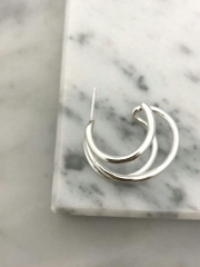 Bông Tai 925 3 Vòng