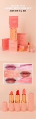 Bộ đôi 2 Son dưỡng môi có màu lâu trôi Merbliss City Holic Lip Rouge Glow Duo Set