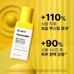 Sữa dưỡng da chứa Ceramide làm dịu giữ ẩm tăng cường hàng rào bảo vệ da Dr.Jart+ Ceramidin™ Skin Barrier Moisturizing Milky Lotion