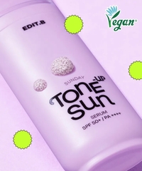 Kem chống nắng nâng tông da không bết dính Sunday Tone-up Sun Serum 55ml SPF50+ PA++++
