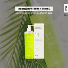 Gel rửa mặt dịu nhẹ không kích ứng giúp cân bằng da dưỡng ẩm Erty 11 Cleansing Gel 480ml