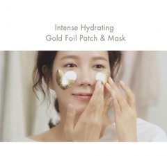 Mặt Nạ 2 Bước Cấp Ẩm Và Collagen Chuyên Sâu 9 Wishes Intense Hydrating Gold Foil Patch & Mask 32g