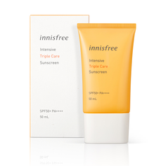 Kem Chống Nắng Nâng Tông Da Làm Mờ Nếp Nhăn Chống Lão Hóa Innisfree Intensive Triple Care Sunscreen 50ml SPF 50+/ Pa++++ [ New 2019 ]