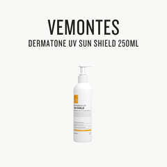 Kem chống nắng nâng tông dùng cả mặt và body không nhờn rít không gây dị ứng và làm dịu da Vemontes Dermatone UV Sun shield SPF50+ PA++++ 250ml