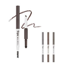 Bút Kẻ Chân Mày 3 Đầu Missha Triple brow pencil #Gray brown