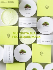 Mặt nạ dưỡng trắng da mịn da giúp làm sạch da rạng rỡ Shegaia Multivita Blanc Procedure Mask 150g