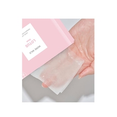 Mặt nạ miếng chiết xuất hoa sen Ceramide Panthenol dưỡng ẩm làm dịu làn da bị kích ứng và giảm nhiệt nóng tăng hàng rào da Swanicoco More Mild Lotus Mask (25g* 10 miếng)