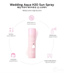 Xịt Chống Nắng Cấp Nước Da Căng Bóng Merbliss Wedding Aqua H20 Sun Spray 120ml