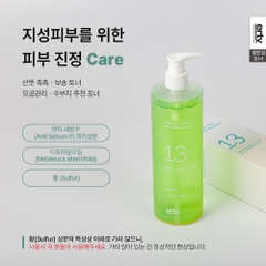 Nước cân bằng thanh lọc da dưỡng ẩm cân bằng da chăm sóc lỗ chân lông to Erty 13 Purifying Toner for Skin Balancing 480ml