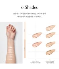 Phấn nước dưỡng da trang điểm da căng bóng che phủ bền màu 24h Hera Skin Radiant Glow Cushion SPF40/PA++ (15g sản phẩm chính + 15g sản phẩm bổ sung)
